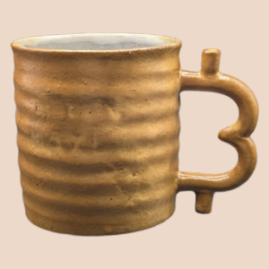 Thanks Satoshi Mug in Gold & White