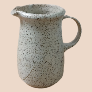 Moss-Glazed Carved Pitcher