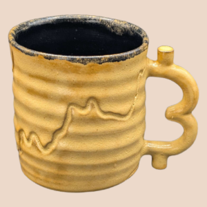 BTC Minimalist Mug w/ Shino Glaze & Black Inside