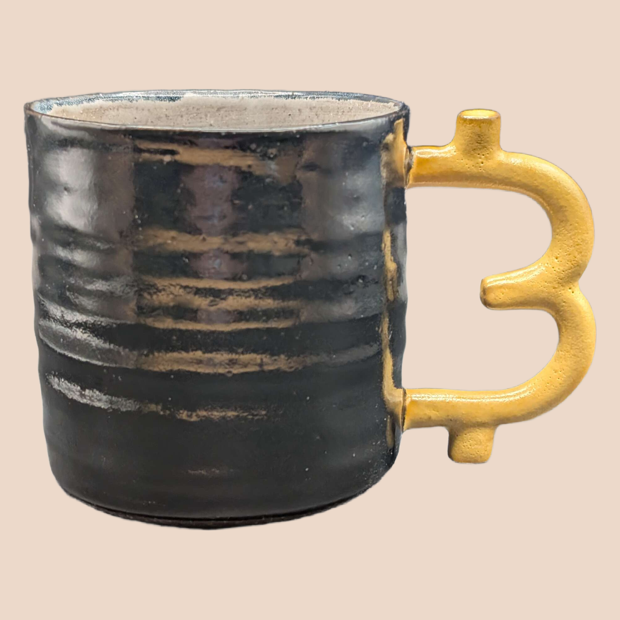 Thanks Satoshi -Simple Black&Gold Mug